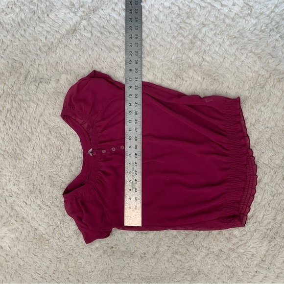 Max Love Silk Blend Sheer Top Women’s Small Pink Y2K - Picture 5 of 7